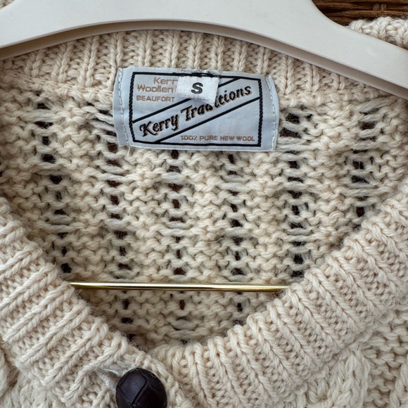 Kerry Traditions Cream Wool Sweater - Picture 2 of 3